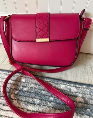 Jolene Couture Pink Quilted Strap Crossbody Bag